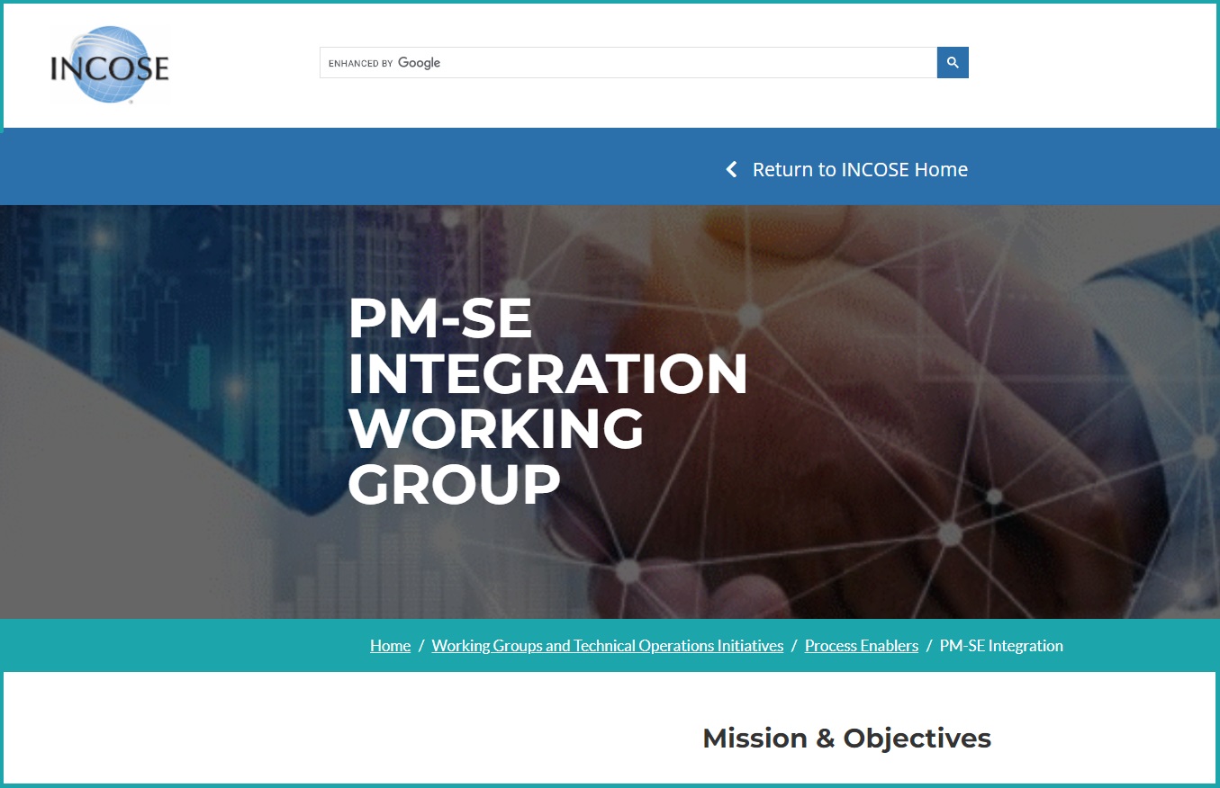« Project Management & Systems Engineering Integration » Groupe de…