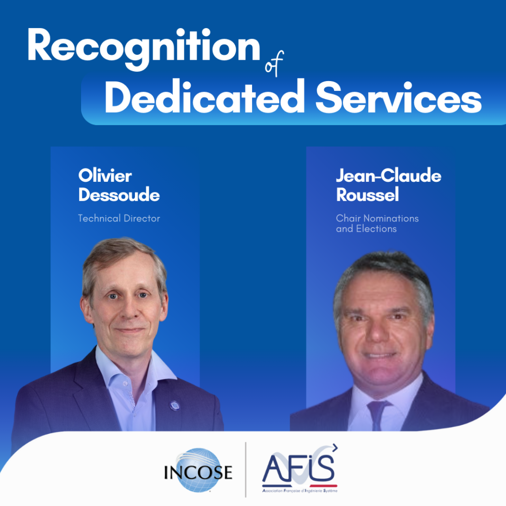 Recognition of Dedicated Service INCOSE pour l'AFIS 2025