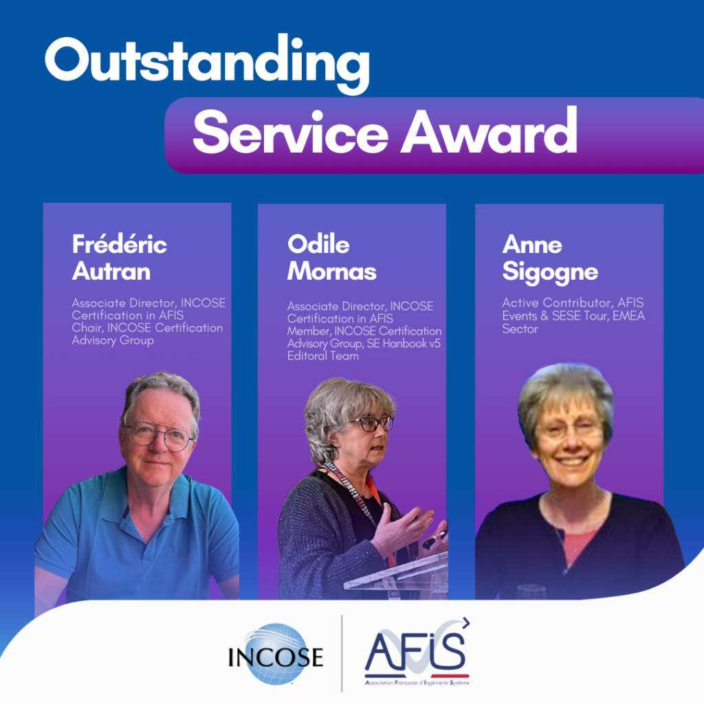 Outstanding Service Award INCOSE pour l'AFIS 2025